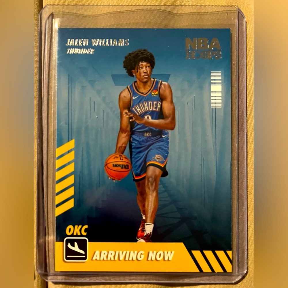 Jalen Williams RC 22-23 Panini NBA HOOPS #12 OKC Thunder Rookie Trading Card